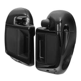 HR3 Vivid Black Vented Lower Fairing Kit With 6.5" Speaker Pods For Harley Touring models 2014-2024